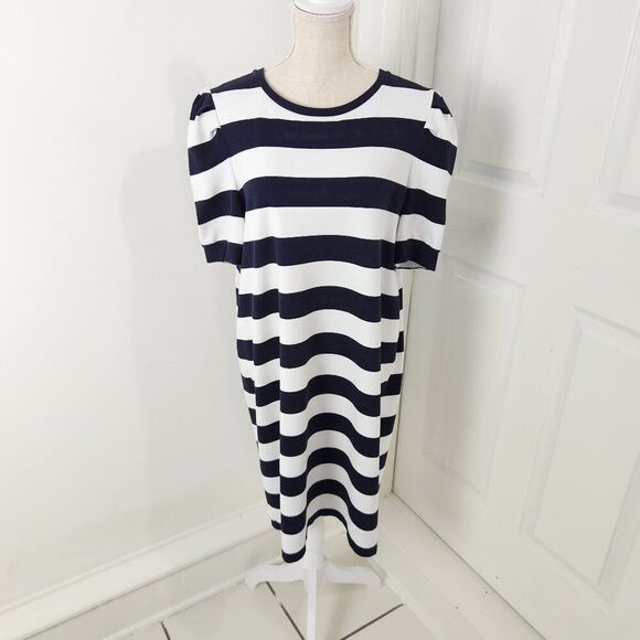 Lauren Ralph Lauren Dresses & Skirts - Lauren Ralph Lauren Dress Womens 1X Blue White Striped Coastal Vacation Resort